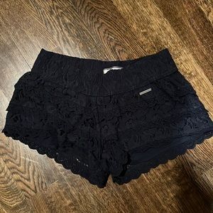 ABERCROMBIE Navy Blue lace shorts